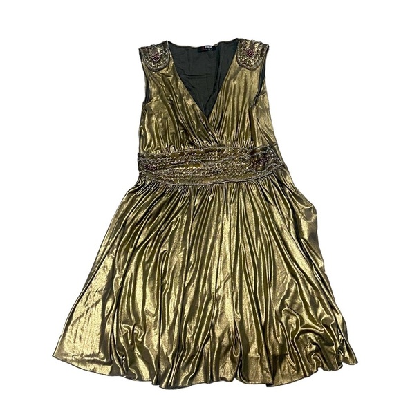 💚MORGAN MORGAN DE TOI METALLIC DRESS - Picture 4 of 7